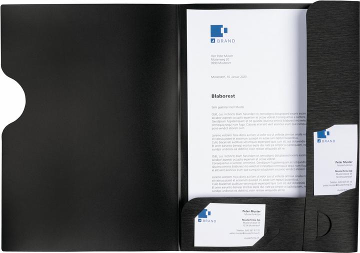 Produktbild Kolma Präsentationsmappe LineaVerde A4 Recycling schwarz (A4, 1 x)