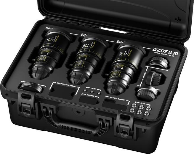 Immagine prodotto Dzofilm Pictor Zoom Kit di 3 obiettivi (14-30/20-55/50-125 T2.8) (Arriva PL, APS-C / DX)