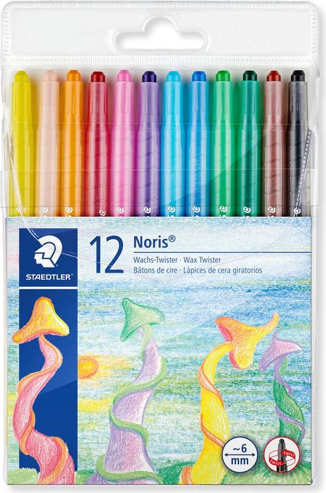 Produktbild Staedtler Noris 221 (e) (Pfirsich, Orange, Gelb, Violett, Grün, Blau, Pink, Schwarz, Rot, Hellgrün, Braun, Hellblau, 12 x)