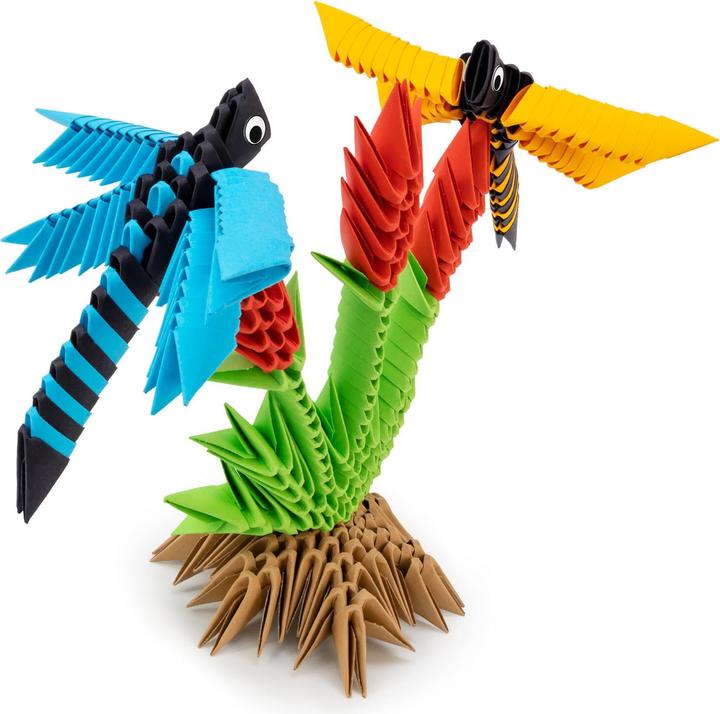 Actual product image Selecta Spielzeug ORIGAMI 3D - Dragonflies, 341 pcs. (341 pieces)