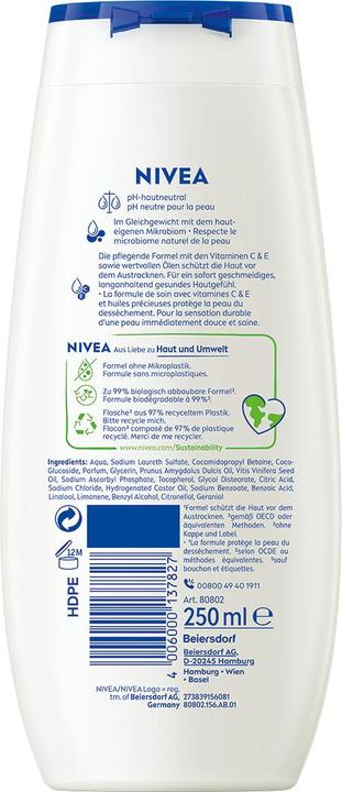 Actual product image NIVEA Multipack Pflegedusche Creme Soft (6 Stück)