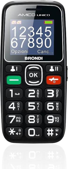 Produktbild Brondi Amico Unico (32 GB, Schwarz, 1.80", Dual SIM, 2G)