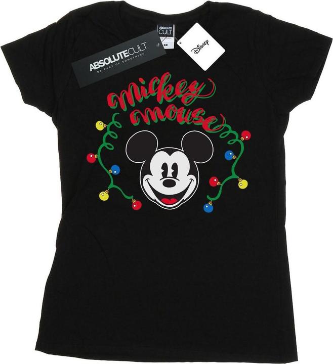 Disney Mickey Mouse Christmas Light Bulbs TShirt (XL)