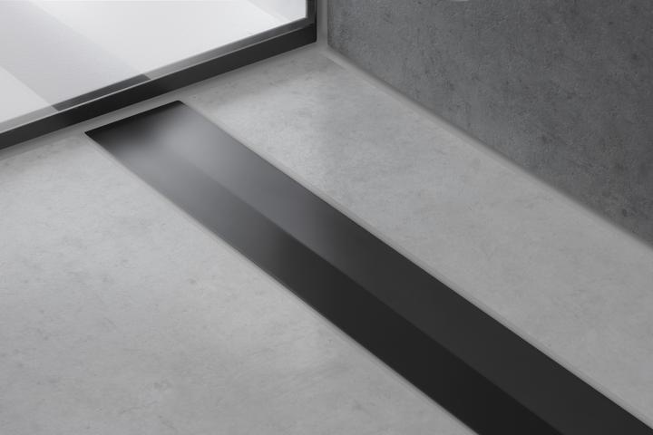 Image du produit hansgrohe HG Caniveau de douche RainDrain Flex à raccourcir, montage libre 800mm noir mat (800 mm)