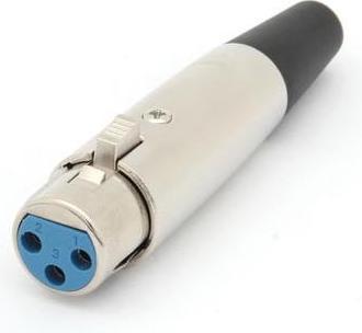 Actual product image Velleman 3p Female Xlr Plug - Nickel