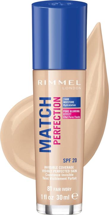 Rimmel London Match Perfection 81 Fair Ivory 30ml (D9AE95)