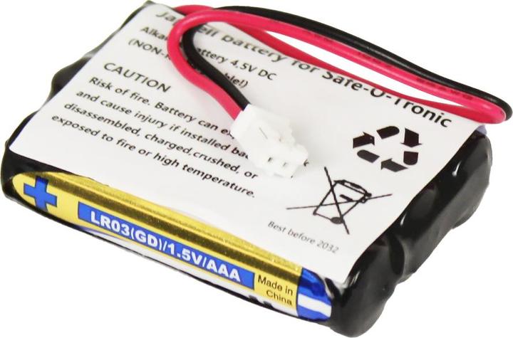 NoName Batteria per Safe-O-Tronic 38400200 4,5 V Alcalina (1 pz., Specifico del dispositivo)