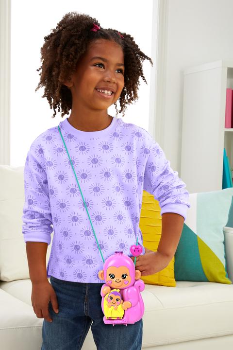 Image du produit Polly Pocket Set de jeu maman singe et bébé