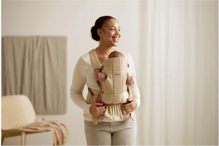 Produktbild BabyBjörn Tragesitz Mini, Woven, beige