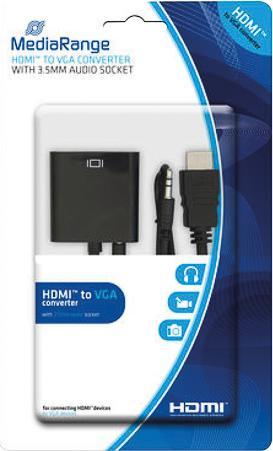 Actual product image MediaRange HDMI (Typ A) — 3.5mm Klinke| VGA (HDMI, VGA)