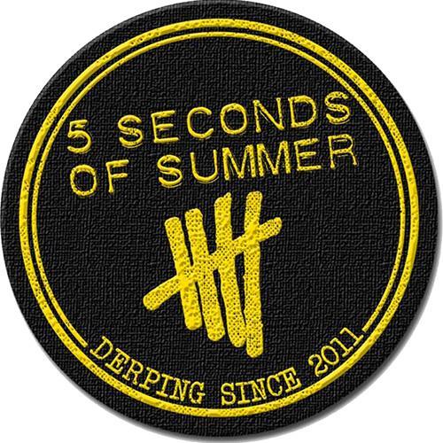 Actual product image 5 Seconds Of Summer Derping Stamp Patch