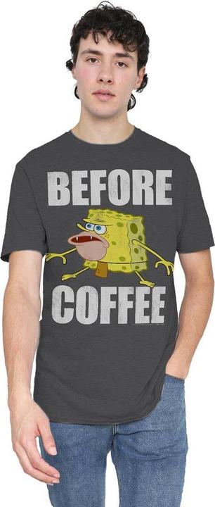 Produktbild Spongebob Squarepants Before Coffee Meme TShirt (L)