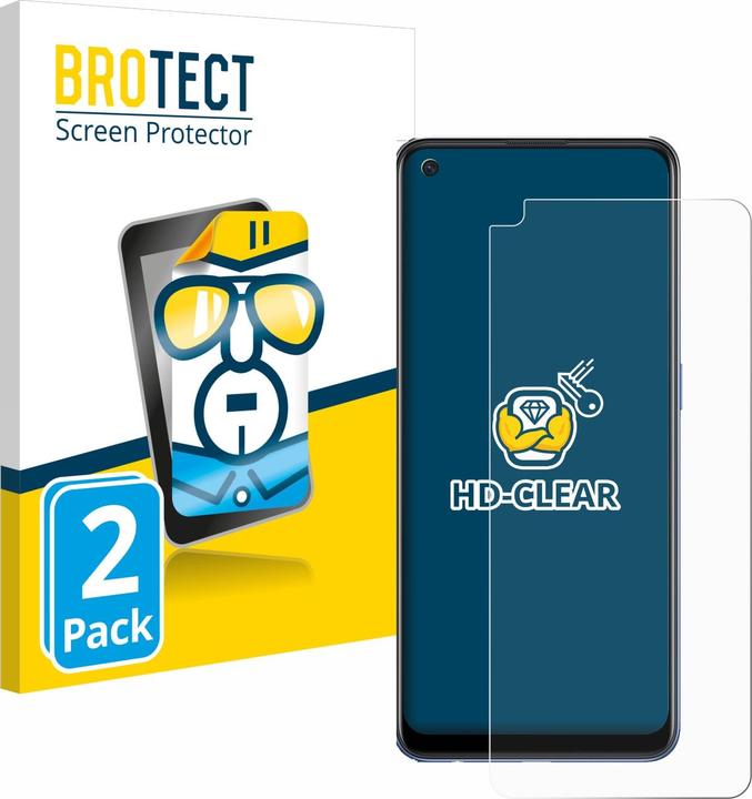 Produktbild BROTECT Schutzfolie Displayschutz Displayschutzfolie Folie Klar Transparent (2 Stück, Oppo A74 5G)