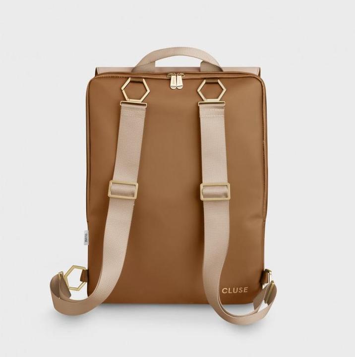 Actual product image Cluse Le Réversible Backpack, Camel Beige, Gold Colour (9.60 l)