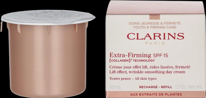 Actual product image Clarins Extra-Firming Jour SPF 15 (COLLAGEN)³ TECHNOLOGY Toutes Peaux Refill (Sun cream face, SPF 15, 50 ml)
