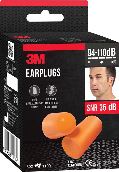 Produktbild 3M Gehörschutzstöpsel 1100C30 (60 x)