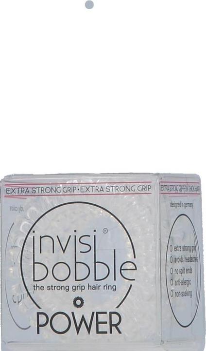 Actual product image Invisibobble Hair Tie Power crystal clear 3 pcs (Hair tie)