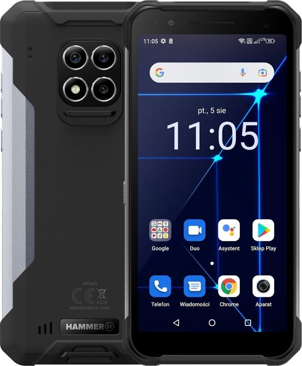 Produktbild Hammer Construction (128 GB, Schwarz, Silber, 6", SIM + eSIM, 16 Mpx, 4G)