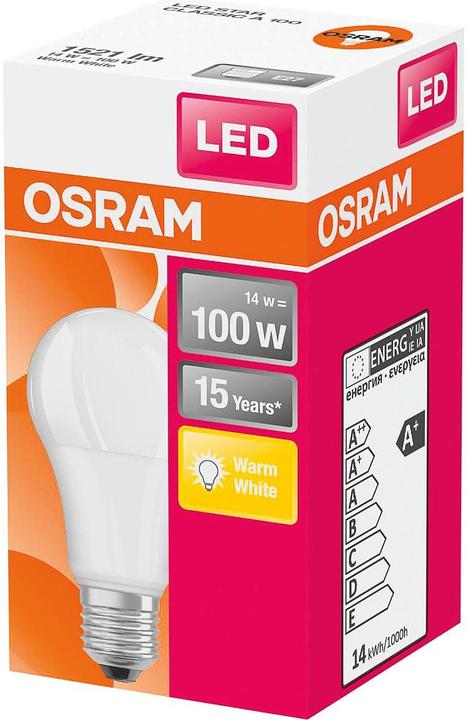 Actual product image Osram LED Monochrome (E27, 14 W, 1521 lm, 1 x, F)