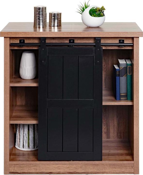 Image du produit Mendler Commode HWC-K75, imitation bois métal industriel 84x80x40cm, marron (84 x 80 x 40 cm)
