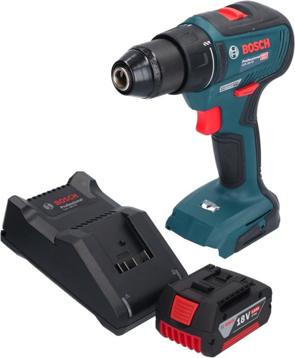 Productafbeelding Bosch Professional Bosch GSR 18V-55 Professionele accuboormachine 18 V 55 Nm borstelloos + 1x oplaadbare accu 5.0 Ah + (Oplaadbare batterij)