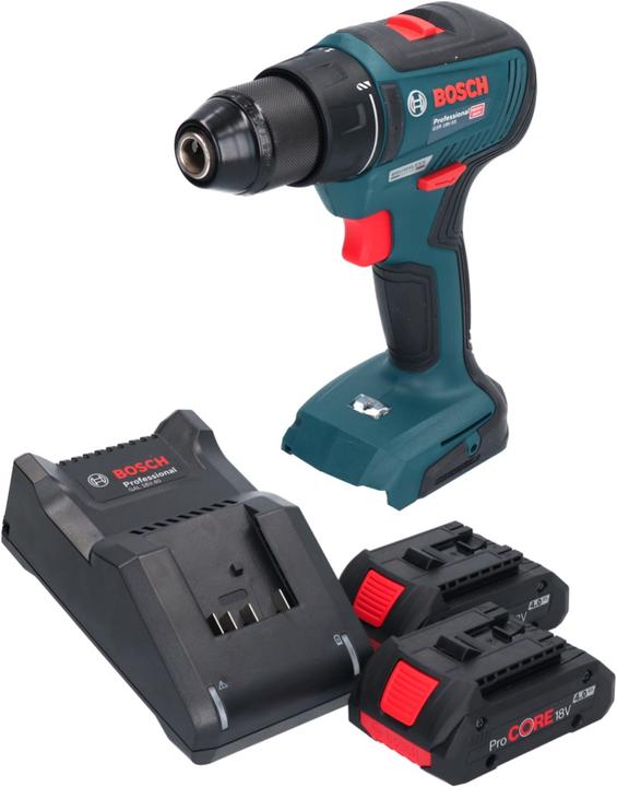 Productafbeelding Bosch Professional Bosch GSR 18V-55 Professionele accuboormachine 18 V 55 Nm borstelloos + 2x ProCORE accu 4.0 Ah + (Oplaadbare batterij)