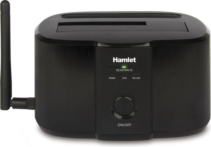 Productafbeelding Hamlet Wi-Fi dockingstation voor 2,5" of 3,5" sata harde schijven (1 Havens)