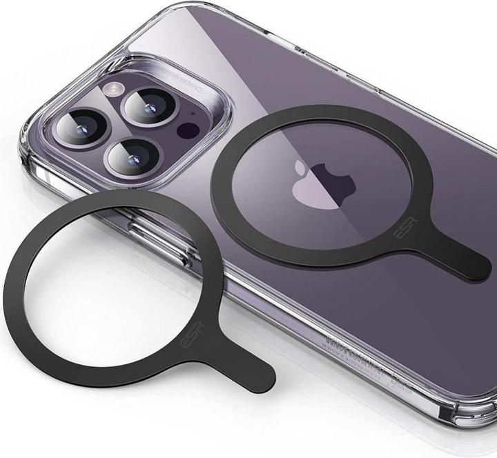 Actual product image ESR Halolock Magsafe Universal Magnetic Ring 2-Pack Black
