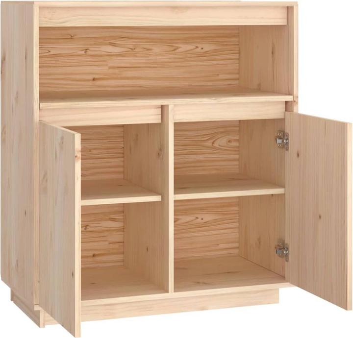 Image du produit VidaXL Sideboard 70x34x80cm Massivholz Kiefer Kommode Beistellschrank Anrichte (70 x 34 x 80 cm)