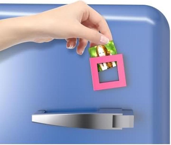Actual product image Magni Mega Magnet SQUARE XL (75 x 75 mm, picture frame) pink (1 x)