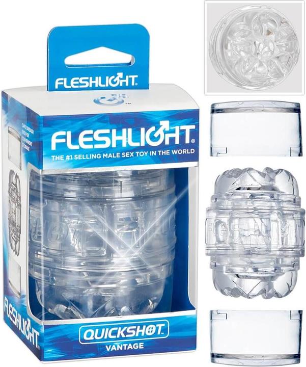 Actual product image Fleshlight Quickshot Masturbator Clear