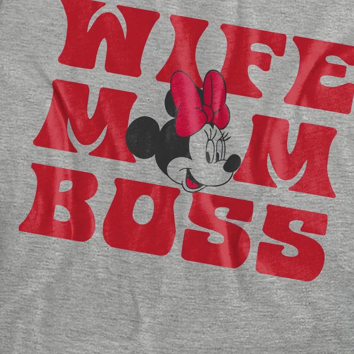 Produktbild Minnie Mouse Wife Mom Boss TShirt (M)
