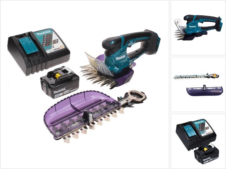 Produktbild Makita DUM 604 RM1X Akku Grasschere 18 V mit Gras- und Strauchscherblatt + 1x Akku 4,0 Ah + (Akkubetrieb)