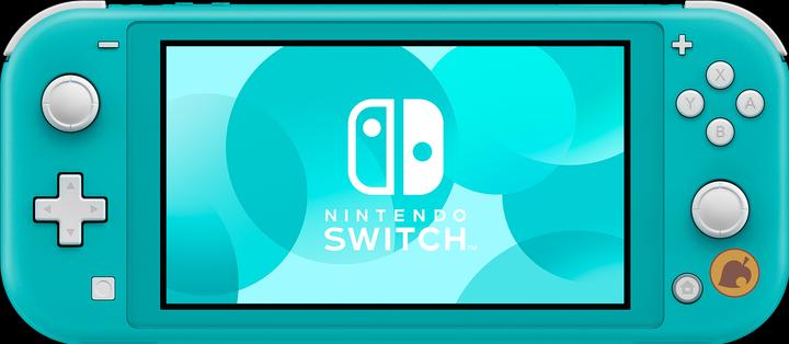 Actual product image Nintendo Switch Lite Animal Crossing: New Horizons Timmy & Tommy Aloha Edition