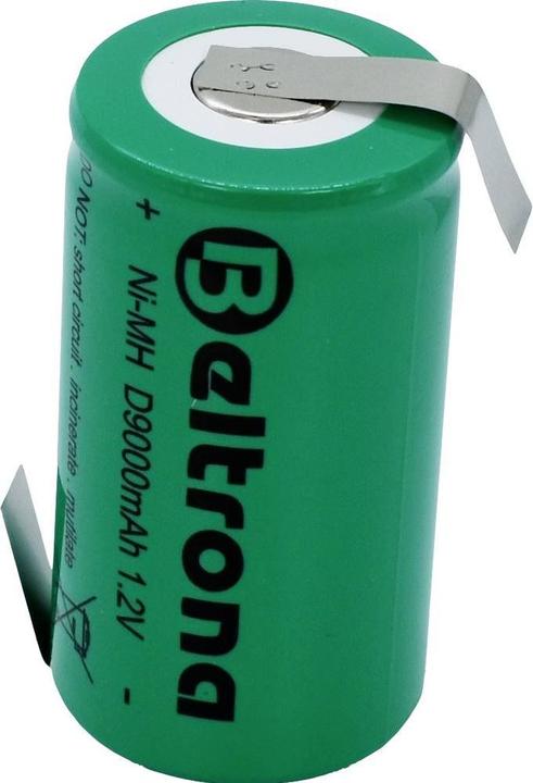 Actual product image Beltrona D9000 Special rechargeable battery mono (D) Z-solder tag NiMH 1.2 V 9000 mAh (1.20 V, 9000 mAh)