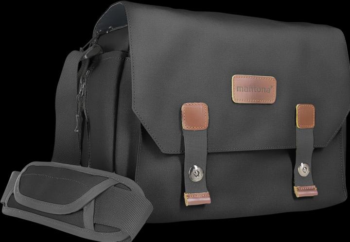 mantona Kameratasche Milano grande (Kamera Schultertasche, 0.12 l)