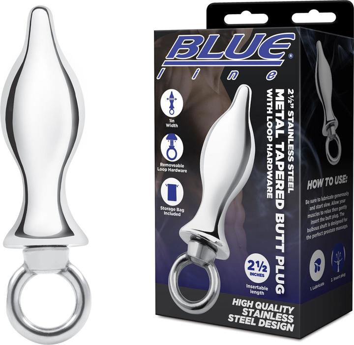 Blue Line Gear Stainless Steel Butt Plug