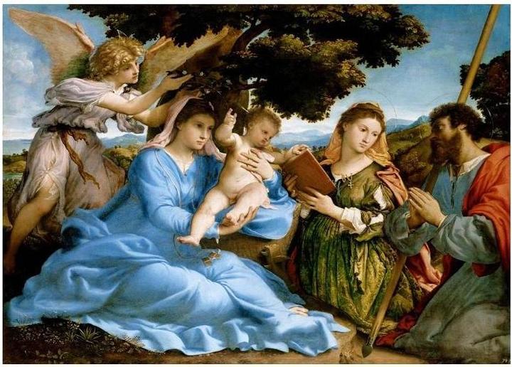 Actual product image Enjoy Puzzle ENJOY-1536 - Madonna and Child with Saints Catherine and Thomas, Jigsaw Puzzle, 1000 pieces (1000 pieces)