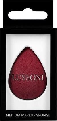 Actual product image Tools for Beauty T4B LUSSONI Medium Drop-Shaped Makeup Sponge Blender Sponge Burgundy