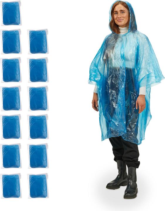 Actual product image Relaxdays 13x rain poncho (13)