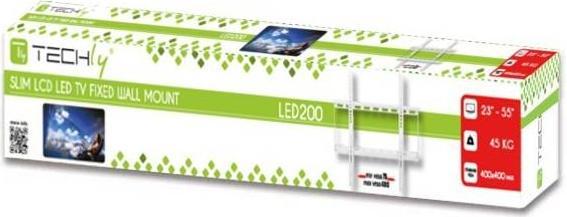 Actual product image Techly Fixed Slim Wall Support (Wall, 55", 45 kg)