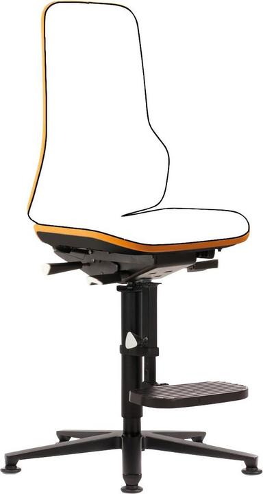 Bimos Industrial swivel chair with aluminum frame