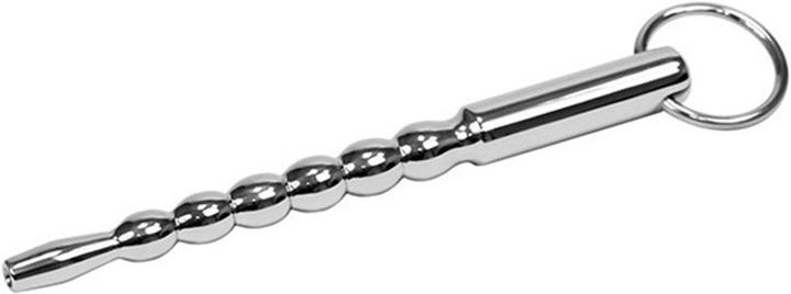 Actual product image Rimba Ribbed Hollow Penis Plug Ø 9mm