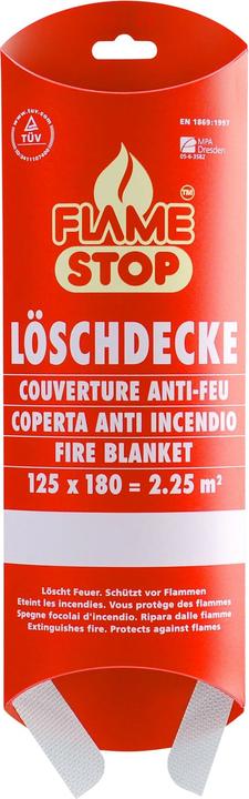 Actual product image Mentrex FlameStop fire blanket 125 x 180 cm