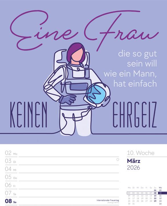 Produktbild Klartext Sprüchekalender - Wochenplaner Kalender 2026 (25 x 33 cm, Harter Einband, Deutsch)