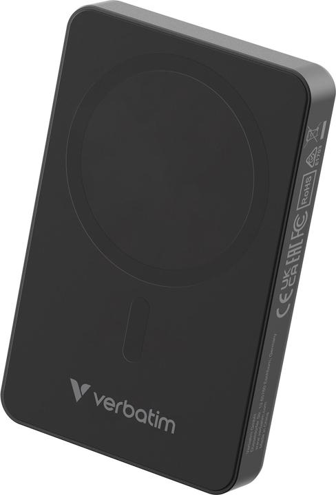 Produktbild Verbatim Charge 'n' Go Essentials Power Bank Magnetic Wireless 10000mAh Black (10000 mAh, 20 W, 37 Wh)