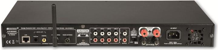 Actual product image Omnitronic DJP-900NET Internet Radio HiFi Tuner Bluetooth®, DAB+, Internet Radio, WLAN (Tube amplifier)