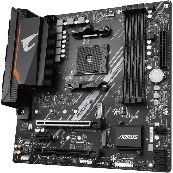Productafbeelding Gigabyte B550M AORUS ELITE (AM4, AMD B550, mATX)