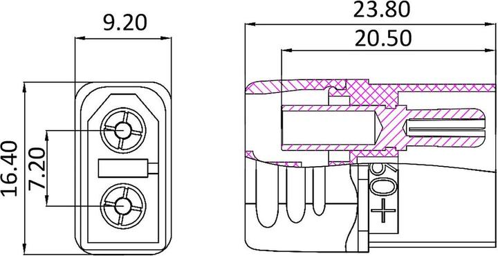 Produktbild Jamara Einbaubuchse/Stecker
