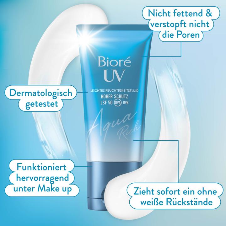 Actual product image Bioré Aqua Rich UV (Sun gel, SPF 50, 50 ml)
